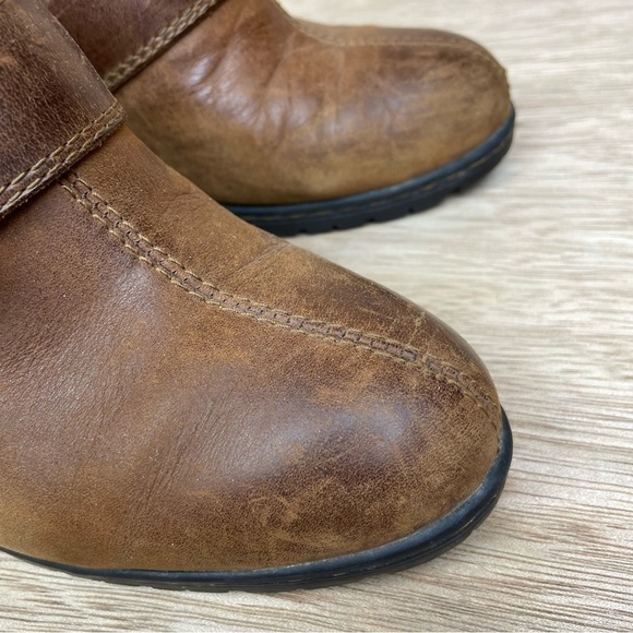 BORN CONCEPT Brown Leather Heeled Mules - Picture 9 of 13